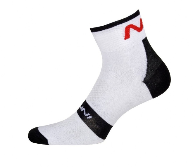 Носки Nalini Na Socks (H.12), бело-чёрно-красные