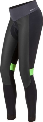 Рейтузы женские без лямок Nalini Pro Ride Xwarm Lady Pants, чёрно-зелёные 4055