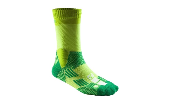 Носки Cube AM Sock LTD, зелёно-лаймовые Green/Lime/White