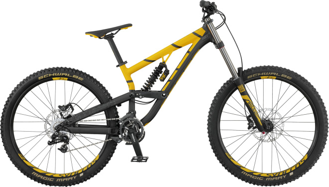 Велосипед Scott Voltage FR 720 (2017) Black/Yellow