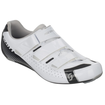 Велотуфли Scott Road Comp Shoe, бело-чёрные