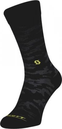 Носки Scott Trail Camo Crew Socks, чёрные Black/Sulphur Yellow