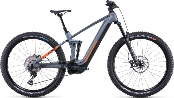 Велосипед Cube Stereo Hybrid 140 HPC SL 750 29 (2022) Flash Grey/Orange
