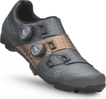 Велообувь Scott MTB RC Python Shoe, серо-коричневая Dark Grey/Blue