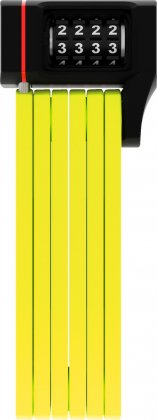 Замок складной сегментный кодовый ABUS uGrip Bordo™ 5700C/80 SH, жёлтый Lime
