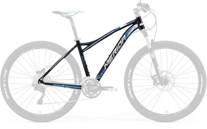 Рама велосипеда Merida Juliet XT Edition-B, чёрно-бело-синяя (2014)