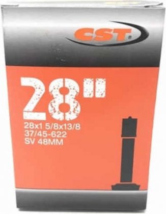 Камера CST 28x1.5/8-1.3/8 (37/45-622), Standard Tube, автониппель Schrader (AV) 48 мм