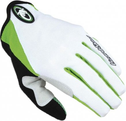 Перчатки с длинными пальцами Lizard Skins G-Love Long, бело-зелёные White/Green