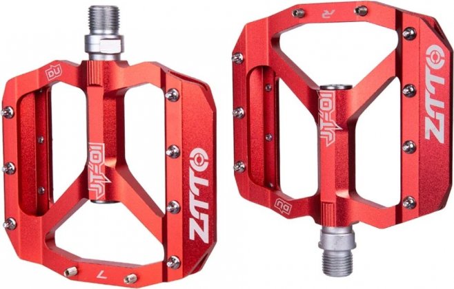 Педали-платформы ZTTO JT01 MTB Flat Pedals, красные Red
