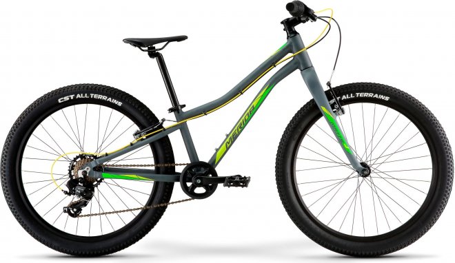 Велосипед Merida Matts J.24+ Eco (2022) Matte Cool Grey/Green/Yellow