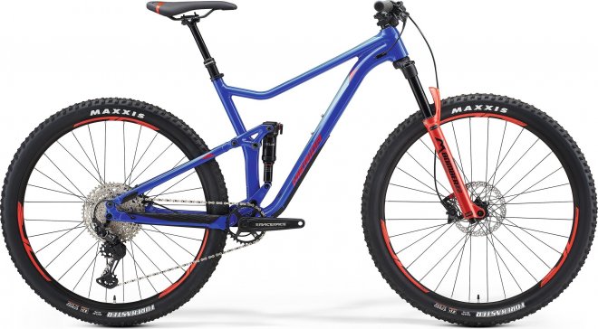 Велосипед Merida One-Twenty 600 (2021) Dark Blue/Red/Silver/Blue