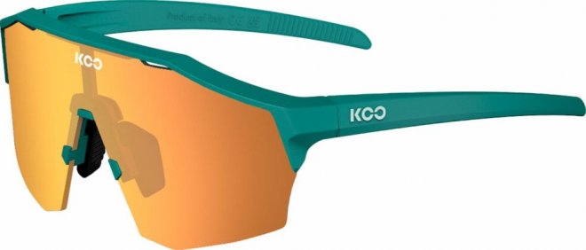 Очки спортивные Koo Alibi, бирюзовые с оранжевой линзой Matte Persian Green/Orange
