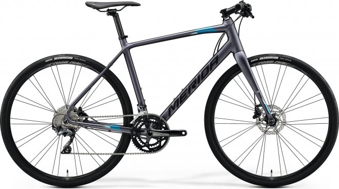 Велосипед Merida Speeder 500 (2021) Matte Anthracite/Blue/Black