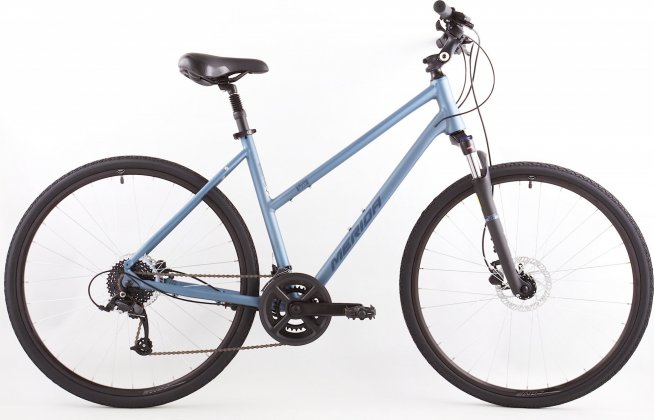 Велосипед Merida Crossway L 50 (2023) Matte Steel Blue/Dark Blue