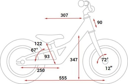 Геометрия рамы Cube Cubie 120 Walk