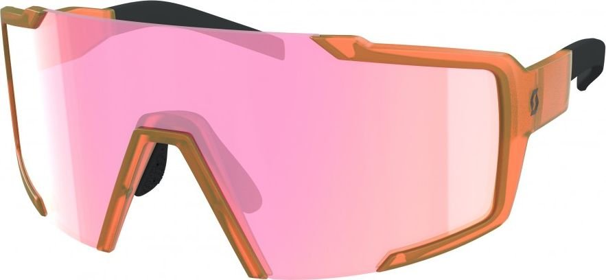 Очки спортивные Scott Shield Sunglasses, оранжево-розовые.