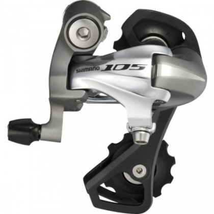 Переключатель скоростей задний Shimano 105 RD-5701-SS, серо-серебристый Silver