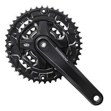 Система под квадрат Shimano Acera FC-M351, длина шатунов 175 мм, 44-32-22T, без защиты цепи, чёрная