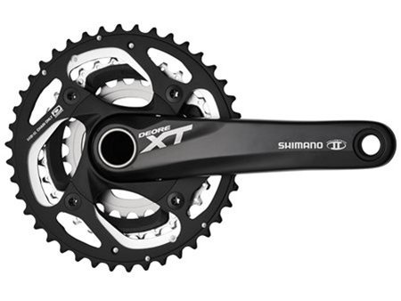 Система с интегрированным валом Shimano Deore XT FC-T780, длина шатунов 175 мм, набор звёзд 48-36-26T, чёрная