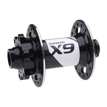 Втулка передняя SRAM MTB X9, под дисковый тормоз 6-bolt Disc, 32 отверстия под спицы, ширина 100 мм, под ось 15 мм, чёрная