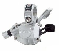 Манетка левая SRAM X7 Trigger, 3 cкорости, с тросом, серебристая