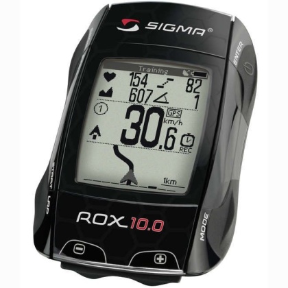 Велокомпьютер беспроводной с пульсометром Sigma Sport ROX 10.0 GPS, чёрный Black