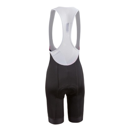 Велотрусы с лямками женские Nalini Ride Lady Bib Short, чёрно-белые 4009