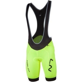 Велотрусы с лямками Nalini Nanodry Bib Short, чёрно-салатовые 4050