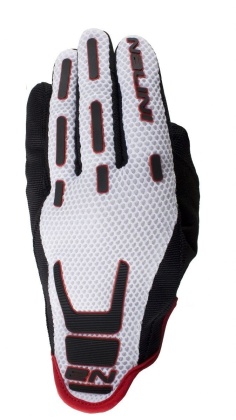 Перчатки с длинными пальцами Nalini Flux Gloves, бело-красно-чёрные 4020