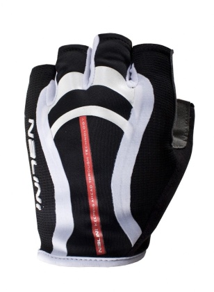 Перчатки с короткими пальцами Nalini Light Gloves, чёрно-белые