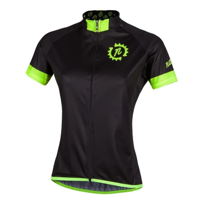 Джерси женское Nalini Green Lady Jersey, чёрно-зелёное 4000