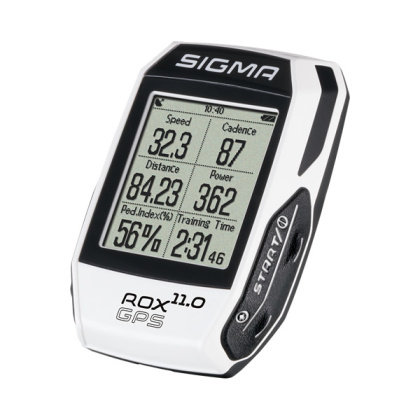Велокомпьютер беспроводной с пульсометром Sigma Sport Rox 11.0 GPS Set, белый White