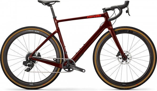 Велосипед Cervelo Aspero Force eTAP AXS 1 Disc (2020) Burgundy/Dark Orange