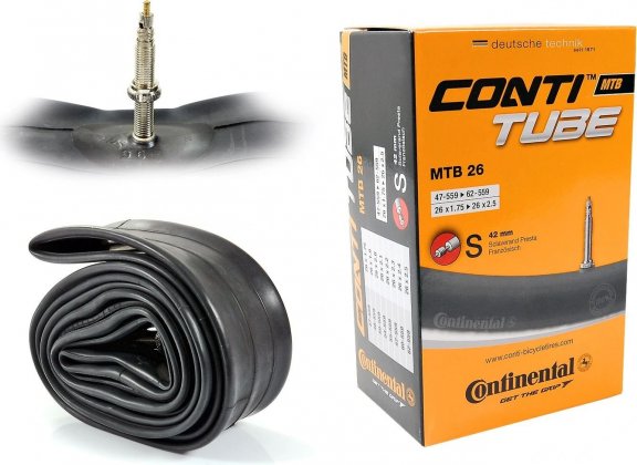 Камера Continental Tube MTB 26, 26x1.75-2.5, ниппель Presta 42 мм