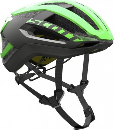 Шлем Scott Centric PLUS, чёрно-зелёный Flash Green/Black