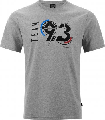 Футболка Cube Organic T-Shirt Team 93, серая Light Grey Melange