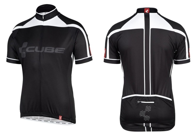 Джерси Cube Jersey Short Sleeves, чёрно-белое