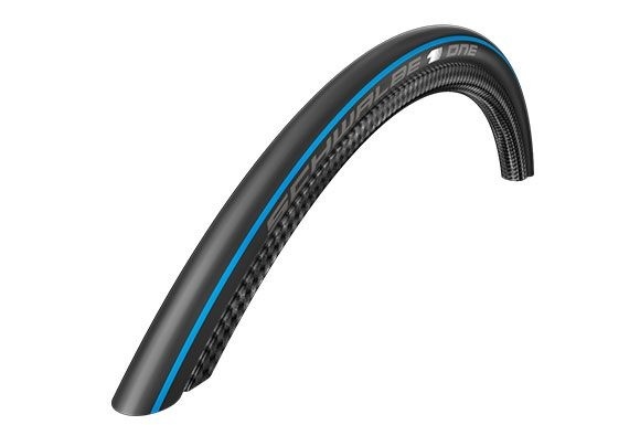 Покрышка Schwalbe One 700x23C (23-622), Folding, OneStar, Evolution, синяя полоса Blue