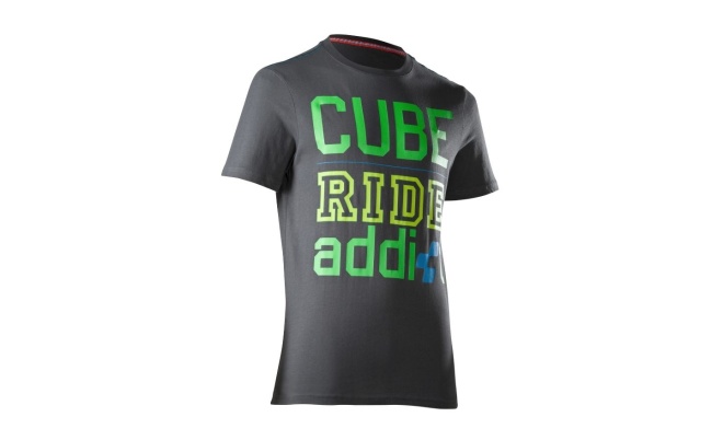 Футболка Cube T-Shirt Ride Addict, серая