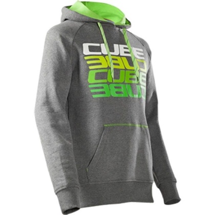 Толстовка Cube Clothes Hoody Mirrored Letters, серый меланж