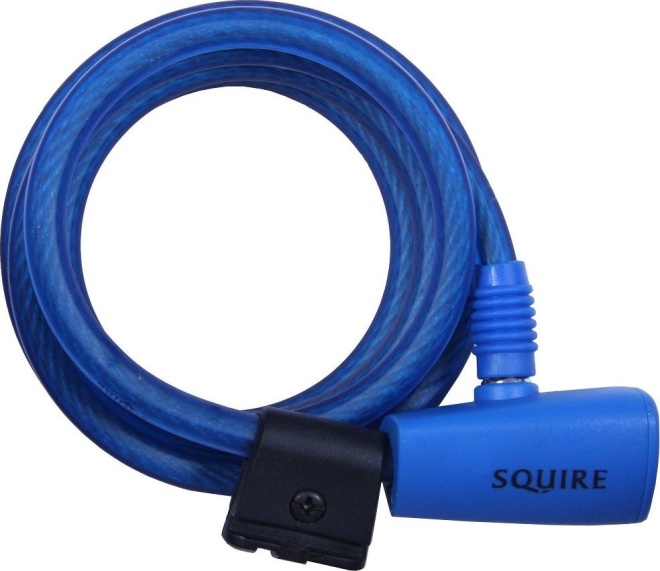 Замок тросовый на ключе Squire Cable lock 116, синий