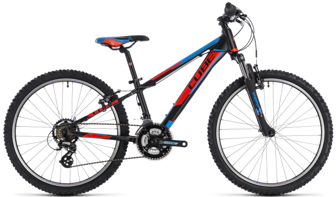 Велосипед Cube Kid 240 (2018) Black/Flash Red/Blue