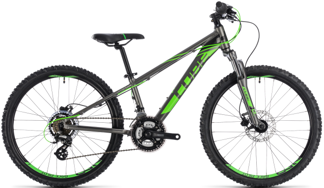 Велосипед Cube Kid 240 Disc (2018) Grey/Flash Green