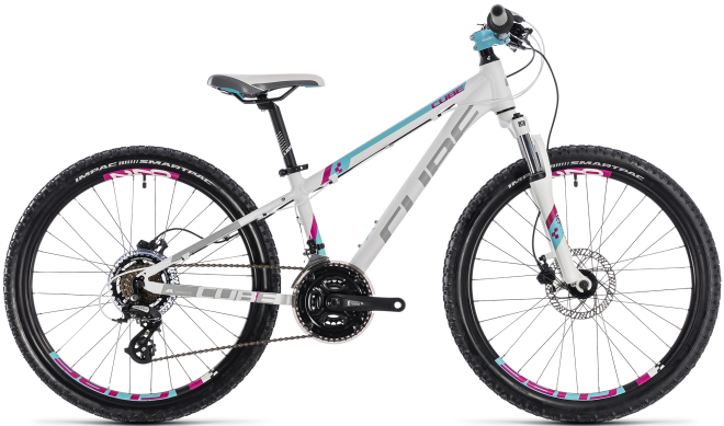 Велосипед Cube Kid 240 Disc Girl (2018) White/Aqua