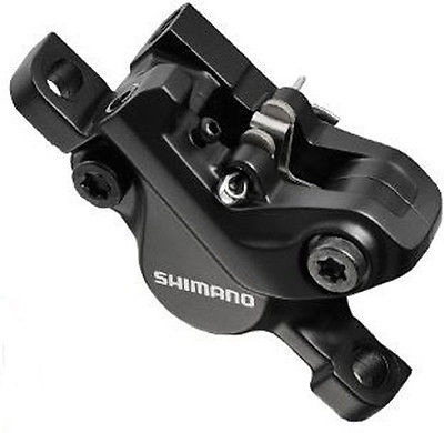 Калипер гидравлического тормоза Shimano BR-M447, с пластиковыми колодками, чёрный