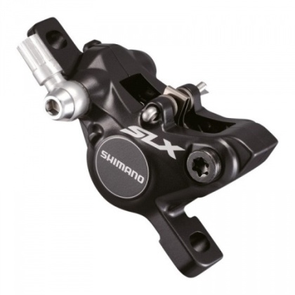 Калипер гидравлического тормоза Shimano SLX BR-M675, с пластиковыми колодками G01S, чёрный