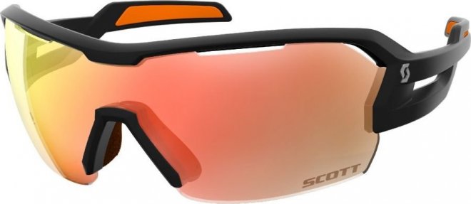 Очки спортивные Scott Spur Sunglasses, чёрно-оранжевые Matte Black/Orange Red Chrome Enhancer