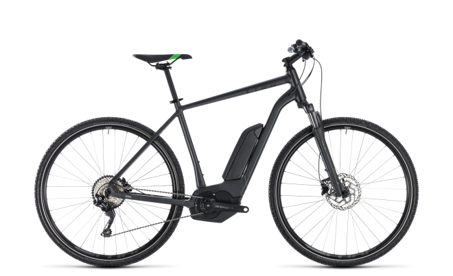 Велосипед Cube Cross Hybrid Pro 500 (2018) Grey/Flash Green
