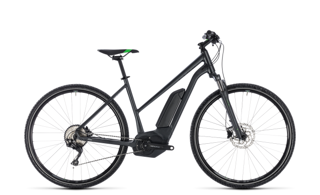Велосипед Cube Cross Hybrid Pro 500 Trapeze (2018) Grey/Flash Green