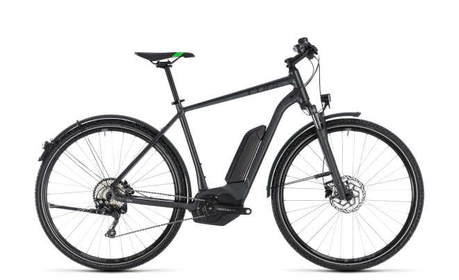 Велосипед Cube Cross Hybrid Pro Allroad 500 (2018) Grey/Flash Green